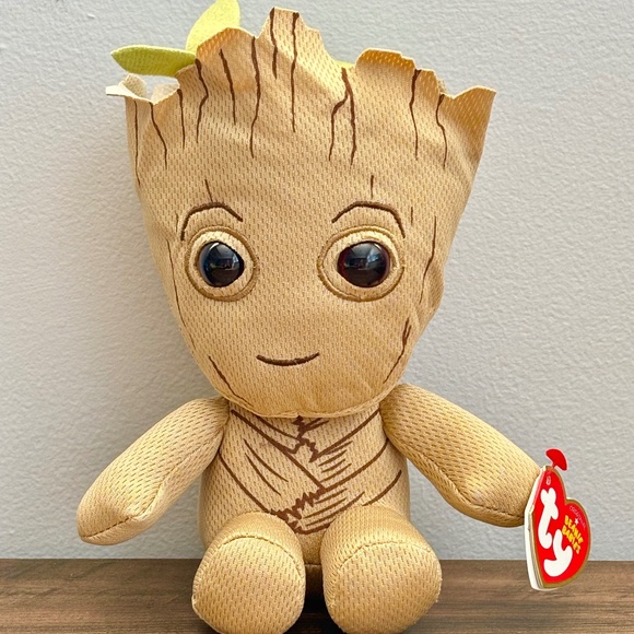 TY Marvel Guardians of the Galaxy GROOT Beanie Babies Plush Toy Figure 2019 TAG - Picture 1 of 10